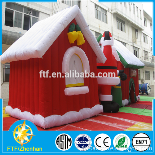 custom used to Christmas holiday decorations giant inflatable Santa house decorations